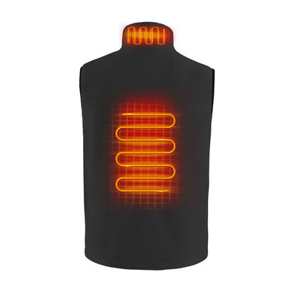 Vest làm nóng ngoài trời bằng lông cừu cực 100% Polyester Áo gilet nam có nhiệt