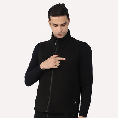 Vest làm nóng ngoài trời bằng lông cừu cực 100% Polyester Áo gilet nam có nhiệt