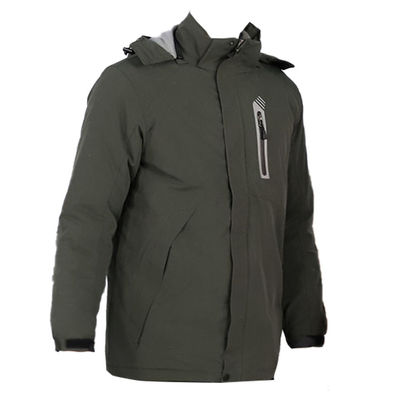 Tuyết Windbreaker áo khoác điện ấm hơn polyester ấm bông áo khoác với nắp