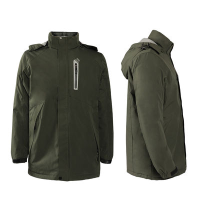 Tuyết Windbreaker áo khoác điện ấm hơn polyester ấm bông áo khoác với nắp