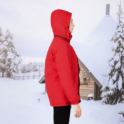 Tùy chỉnh Softshell quần áo mùa đông sưởi ấm pin điện áo khoác săn bắn sưởi ấm với pin 7,4V