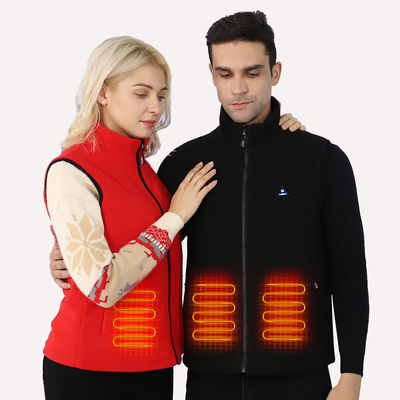Áo vest săn bắn chạy bằng pin màu đen Máy làm ấm cơ thể được làm nóng bằng tia hồng ngoại xa