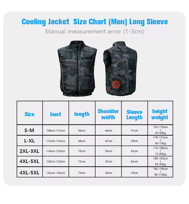 Quần áo điều hòa Kem chống nắng mùa hè Quần áo điều hòa Áo vest làm mát có quạt Áo khoác chống tia cực tím