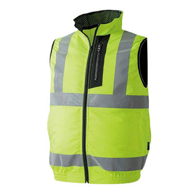 Quạt phản quang huỳnh quang Vest làm mát Quạt đôi Áo sơ mi Hi Vis