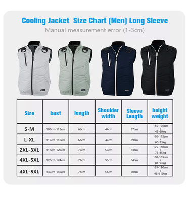 Áo khoác làm mát điều hòa không khí mỏng PSE với 2 quạt