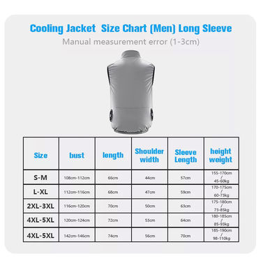 FCC Unisex Quạt làm mát Vest Áo khoác làm mát không khí Áo khoác băng