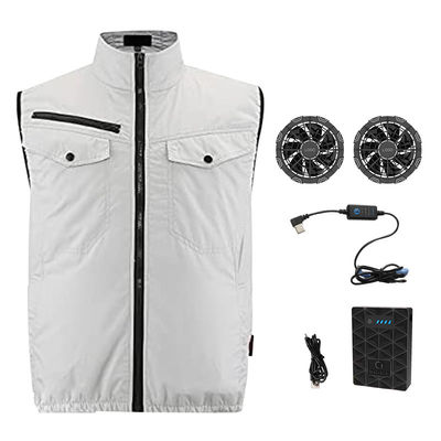 OEM White Air Điều hòa làm mát Vest Công việc xây dựng Ac Vest Cooler