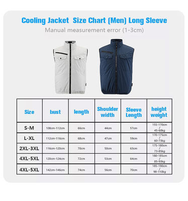 OEM White Air Điều hòa làm mát Vest Công việc xây dựng Ac Vest Cooler