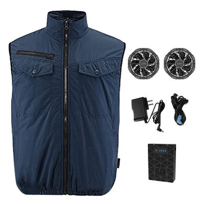 Vest điều hòa không khí cá nhân màu xanh Navy 5V 10050mAh Ac Vest dành cho đi bộ đường dài