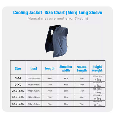 Áo làm mát bằng quạt cotton thông thường Áo ghi lê OEM AC Vest Cool