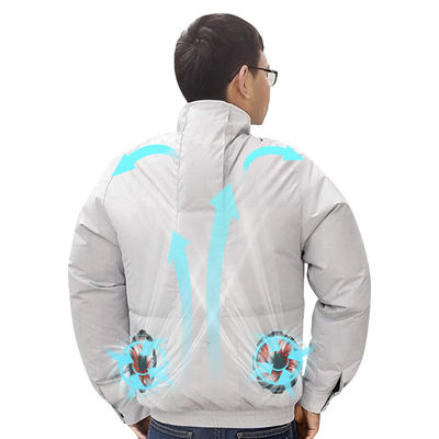 4XL Áo sơ mi dệt kim có điều hòa không khí Áo khoác làm mát AC thoáng khí