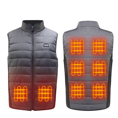 OEM USB Electric Heated Padding Áo gilet hoạt động bằng pin làm nóng FCC