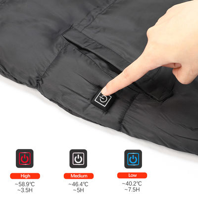 5 vùng sưởi ấm Vest sưởi ấm ngoài trời 5V Áo ghi lê sưởi ấm có thể sạc lại