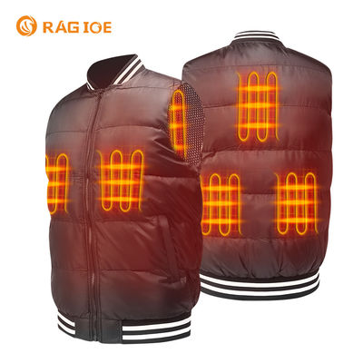 5 vùng sưởi ấm Vest sưởi ấm ngoài trời 5V Áo ghi lê sưởi ấm có thể sạc lại