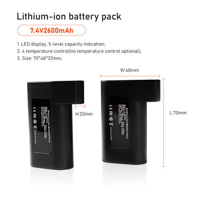 Bộ pin 7.4V 2S1P cho găng tay làm nóng Phụ kiện quần áo điện 2600mah
