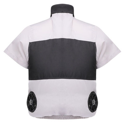 Quạt làm mát màu đen xám nhạt Vest S/M/L/XL/XXL/XXXL Optinal với pin 6700mAh