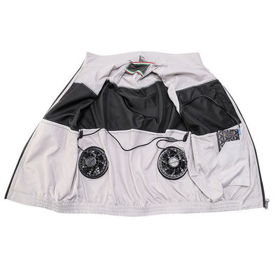 Quạt làm mát màu đen xám nhạt Vest S/M/L/XL/XXL/XXXL Optinal với pin 6700mAh