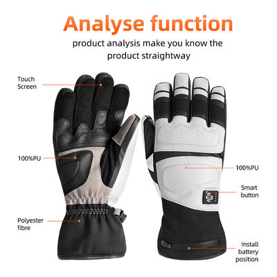 Anti Skid Silicone găng tay sưởi ấm cho đi xe đạp Điện sưởi ấm Motorcycle găng tay cho nam giới Phụ nữ
