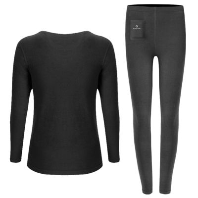 Bộ pin sưởi ấm lớp cơ sở quần áo áo / quần cho phụ nữ