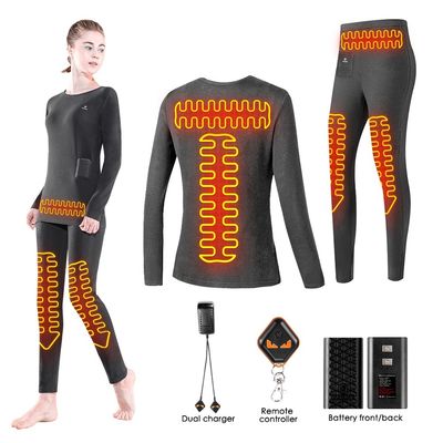 Bộ pin sưởi ấm lớp cơ sở quần áo áo / quần cho phụ nữ