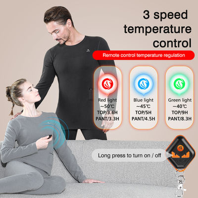 Mùa đông Bộ đồ lót ấm bằng điện Lông thùng Bàn thắt nhiệt Bàn quần trượt tuyết Body suit