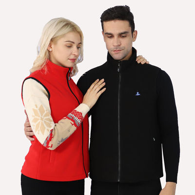 Quần áo sưởi ấm bằng điện tùy chỉnh cho Unisex với bộ pin sợi áo khoác sleeveless sleeveless