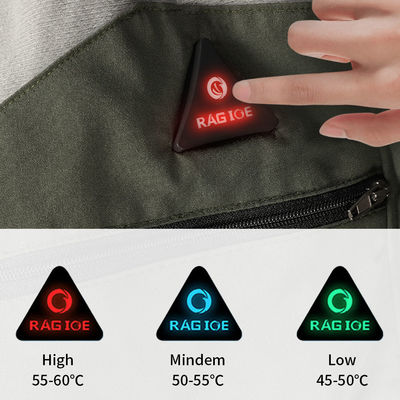 Tuyết Windbreaker áo khoác điện ấm hơn polyester ấm bông áo khoác với nắp