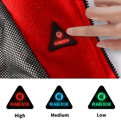 Áo gilet sưởi ấm mùa đông có thể sạc lại màu đỏ Áo ghi lê nhiệt điện ngoài trời