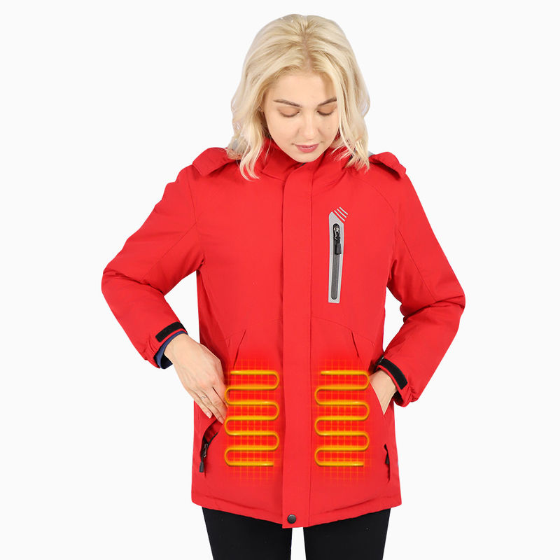 Tùy chỉnh Softshell quần áo mùa đông sưởi ấm pin điện áo khoác săn bắn sưởi ấm với pin 7,4V