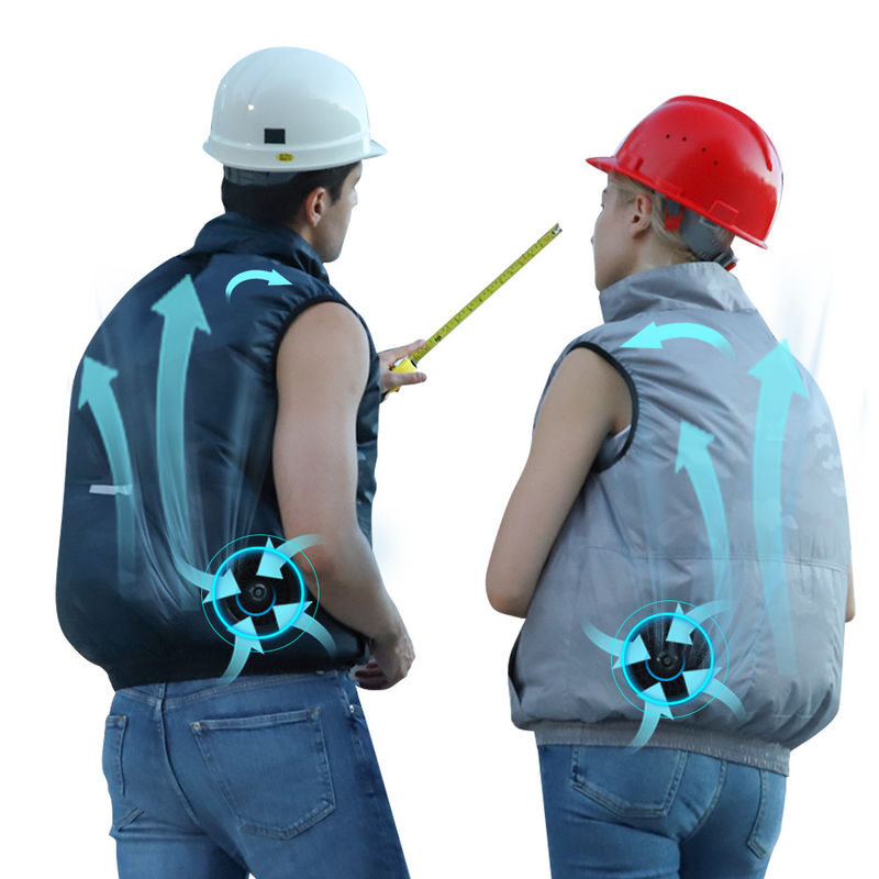 Mùa Hè Chạy Bằng Pin Điều Hòa Quần Áo Ngoài Trời Thắt Lưng Áo Vest Làm Mát Có Quạt Cho Công Nhân Thể Thao